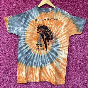 John Carpenter Micheal Myers Halloween Movie Tie Dye T-Shirt Small
